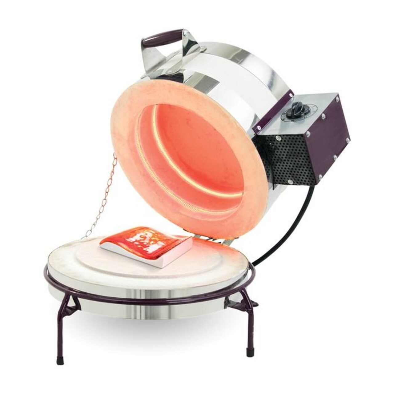 Fuseworks Craft Kiln – Beginner-Friendly Glass Fusing Kiln with 8" Chamber & Electronic Timer